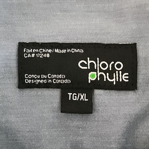 CHLOROPHYLLE Plaid Outdoor Shirt Short Sleeve Button-Up xl - Picture 9 of 12